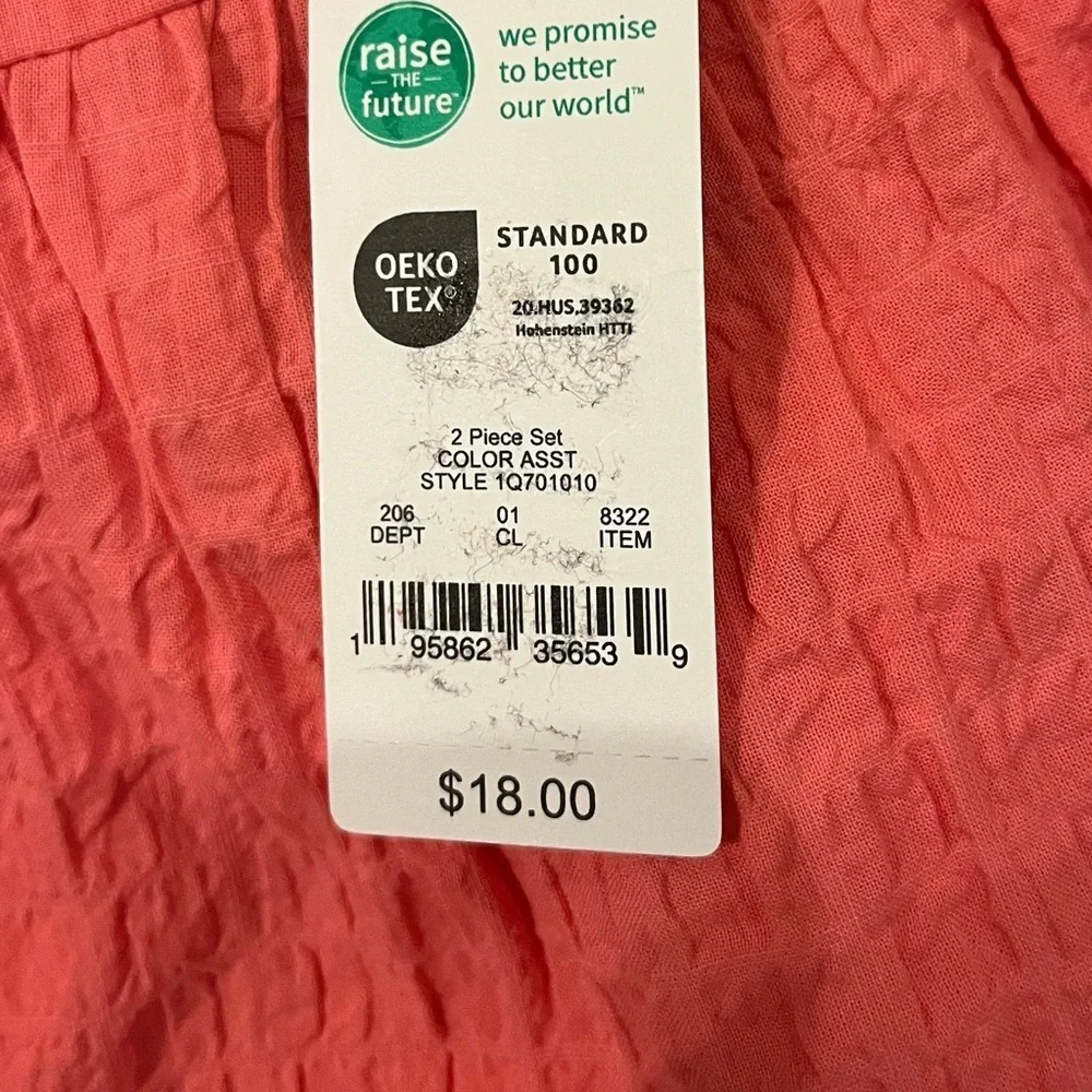 NWT Carter's Coral Girl Sundress With Diaper Cover Underneath 6 Month